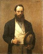 Otto Scholderer Self portrait oil painting reproduction